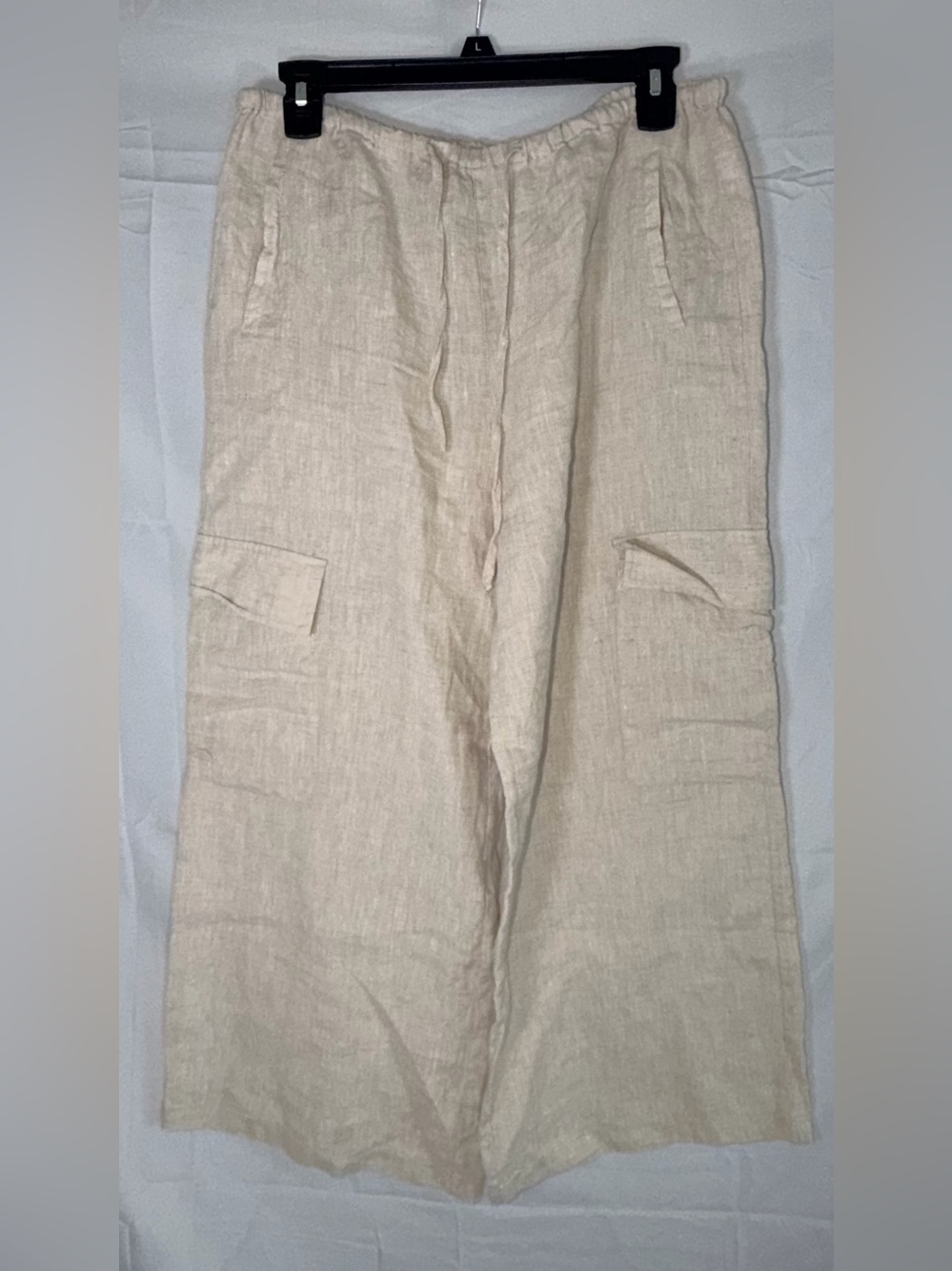 Grade & Gather Linen Cargo Wide Leg Pants